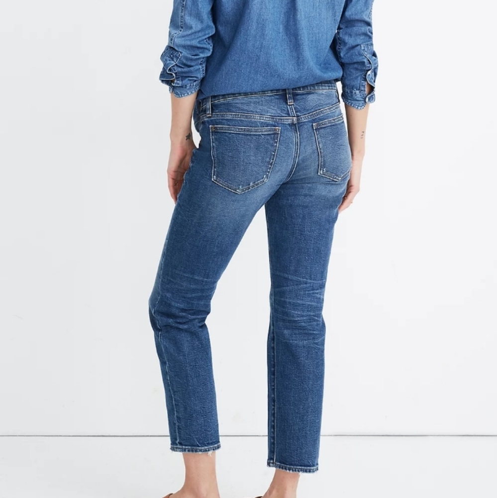 Madewell Side Panel Classic Straight Leg Maternity Jeans
